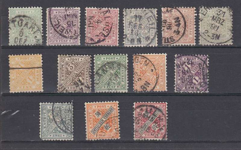 WUTTEMBERG-1881 SCARCE OFFICIALS  SGO120 ETC VERY FINE USED  332 POUNDS
