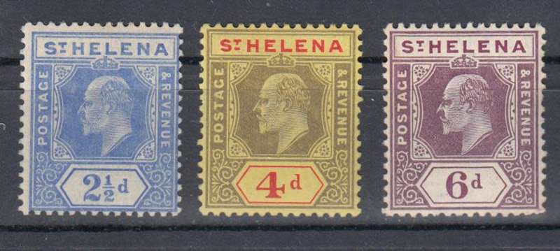 ST.HELENA-1908 SET  VFM-6d UMM  70 POUNDS PLUS