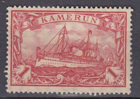 CAMEROON-GERMAN OCC 1M SGK16 VERY FINE MINT-H.R.  105 POUNDS