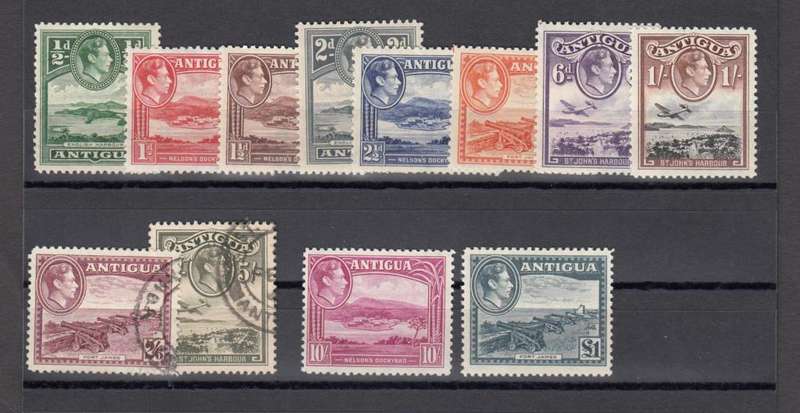 ANTIGUA-KGVI SET VFM/U   110 POUNDS