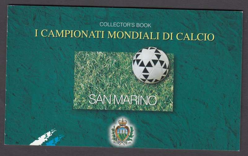 SAN MARINO- SCARCE SOCCER   BOOKLET      40 POUNDS