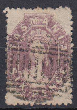 TASMANIA-1864 QV  SG89 VFU  133 POUNDS
