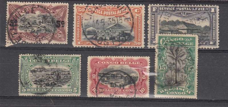 BELGIAN CONGO-USEFUL VERY FINE USED LOT-FILL SOME GAPS
