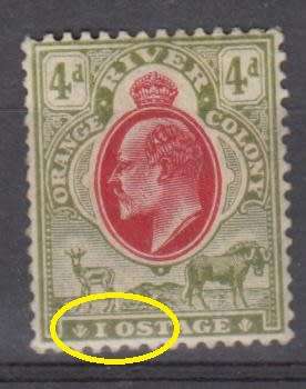 OFS-VERY SCARCE SG150a " IOSTAGE for POSTAGE "   R4800.00