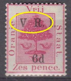 OFS-VERY SCARCE SG108a  " MISSING STOP AFTER V "    R7160.00