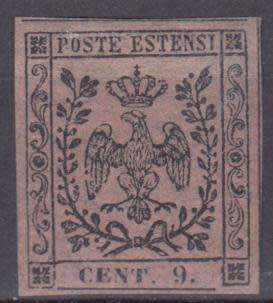MODENA-1857 ORIGINAL GUM SCARCE VFM