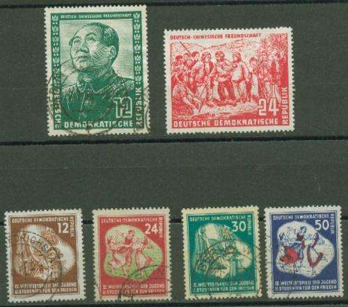 GERMANY-DDR 1951 SCARCE LOT  VERY FINE USED / MINT-HIGH CATALOGUE