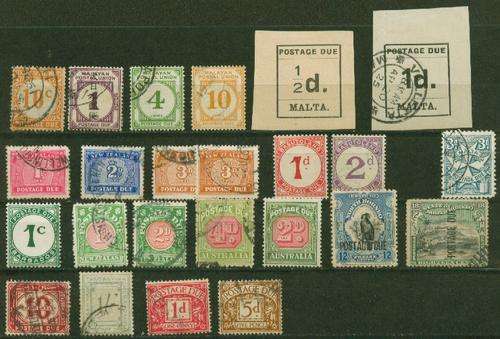 COMMONWEALTH SELECTION OF POSTAGE DUES -SOME SUPERB-MUST BE A FIND