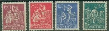 GERMANY- 1921-22 60pf-160pf  MINT-HIGH CAT. VALUE