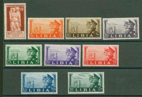 LIBYA-HITLER / MUSSOLINI SET VERY FINE MINT