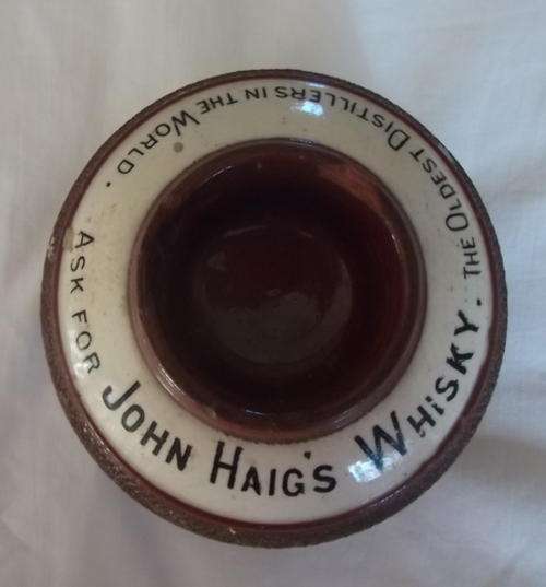 ANTIQUE JOHN HAIG'S WHISKY Advertising Bar Matches Match Striker Holder