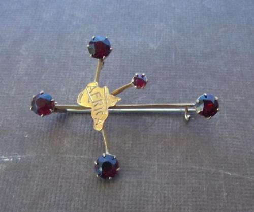 A LOVELY  AFRICA VICTORIAN SOUTHERN CROSS PIN