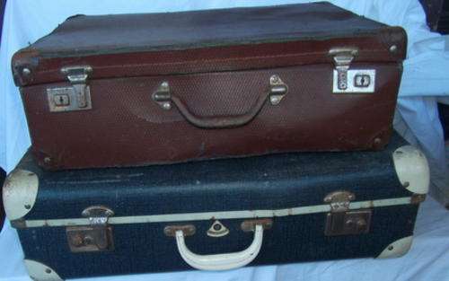 TWO LOVELY OLD SUITCASES
