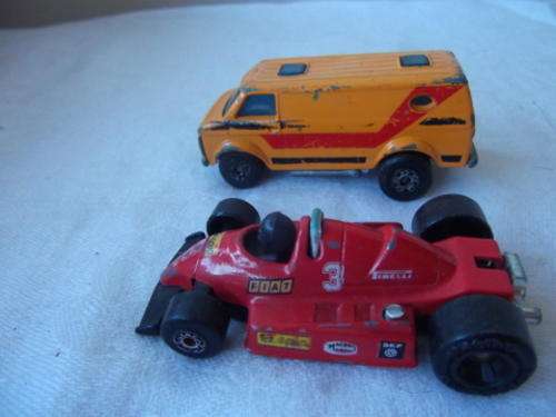 A MATCHBOX CHEVY VAN - NO. 88 - 1978 -  AND A MATCHBOX F1 RACER - 1984