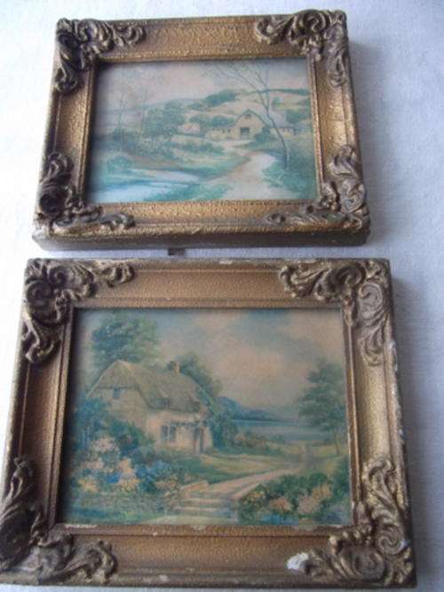 TWO GORGEOUS VINTAGE WOODEN FRAMES