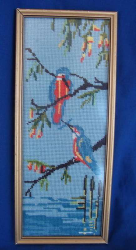 SWEET AND FRAMED - VINTAGE BIRD TAPESTRY