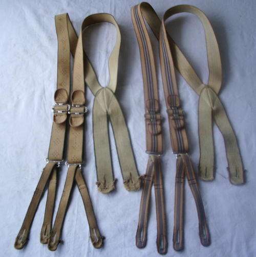 TWO SUPER COOL VINTAGE SUSPENDERS IN A GOOD ENOUGH CONDITION TO USE