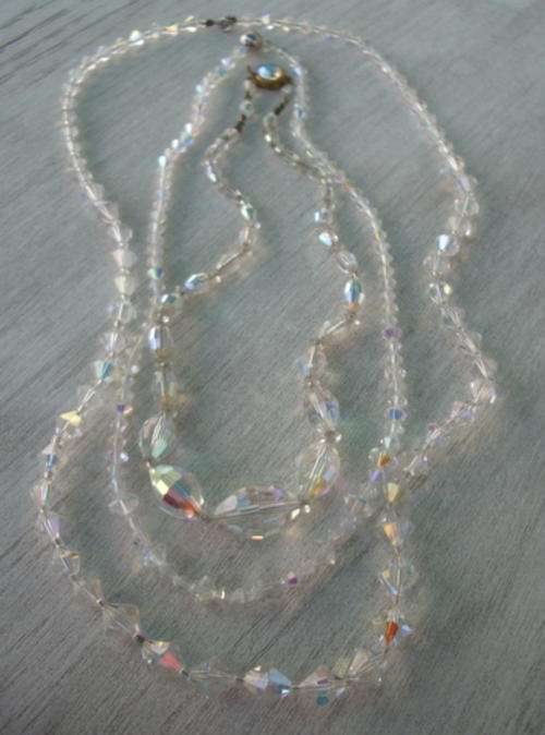 THREE GORGEOUS STRANDS OF VINTAGE CRYSTALS