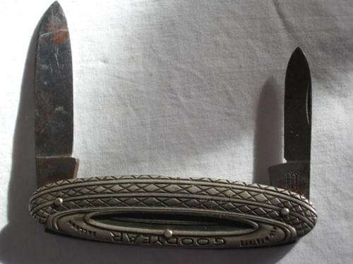 GOODYEAR BALOON TYRE ADVERTISMENT POCKET KNIFE - 1930/40's E BONSMANN SOLINGEN