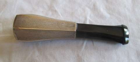 STERLING SILVER AND BAKELITE CIGAR HOLDER - STUNNING