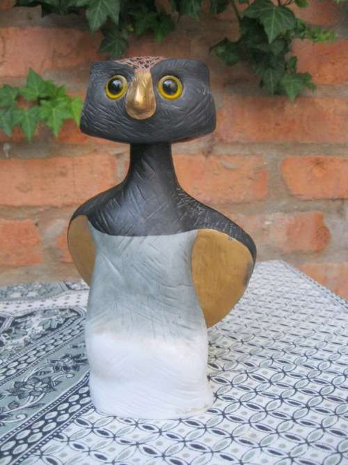 SIGNED ROSINA WACHTMEISTER BOBBLE HEAD OWL - MADE BY GOEBEL