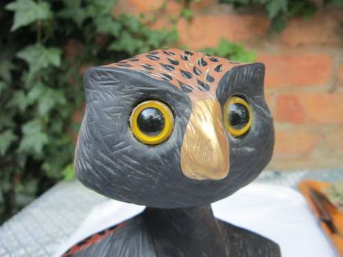 SIGNED ROSINA WACHTMEISTER BOBBLE HEAD OWL - MADE BY GOEBEL