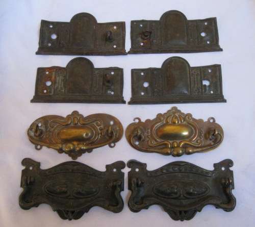 LOVELY ANTIQUE CUPBOARD FITTINGS - HAVE A CLOSER LOOK  POSTAGE R65