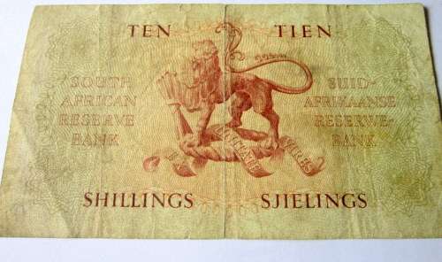 1959 10 shillings banknote.
