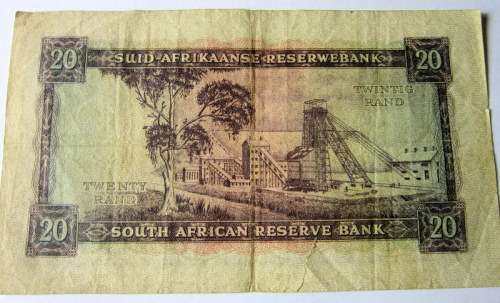 A first edition Rissik R20 banknote.