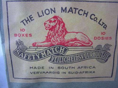 A PACK OF LION MATCHES, CIRCA 1980'S, THAT IS 10 BOXES OF MATCHES!