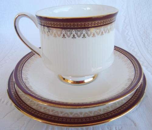 FOUR PARAGON  HOLYROOD TRIOS - CUP, SAUCER, AND CAKEPLATE - EXCELENT CONDITION