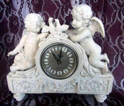 HEAVENLY ANGEL MANTEL CLOCK