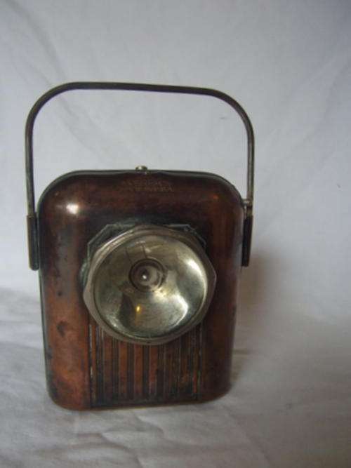 VERY OLD EVEREADY TORCH IN COPPER CASING - WORKING CONDITION