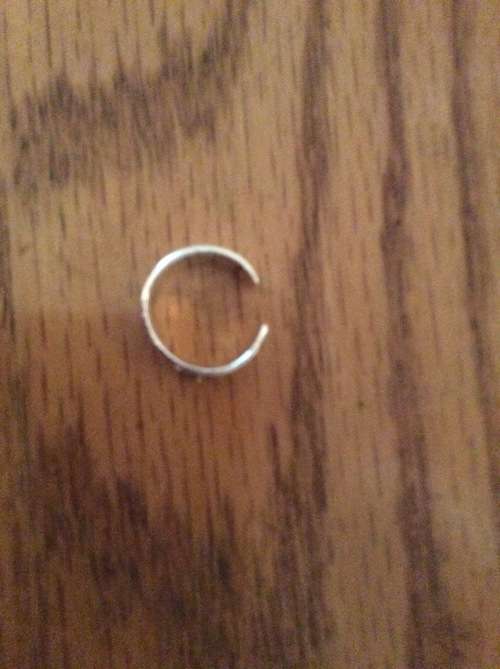 Silver toe ring