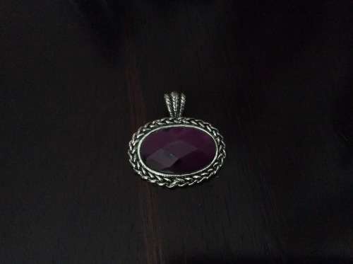 Stunning large oval pendent
