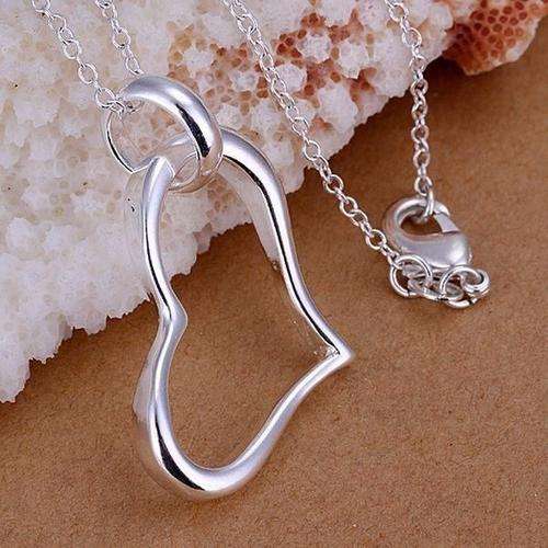 925 Silver heart pendant with chain