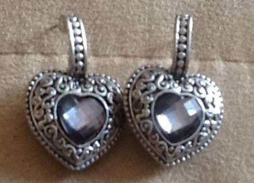Antique Style Heart Shaped Earrings