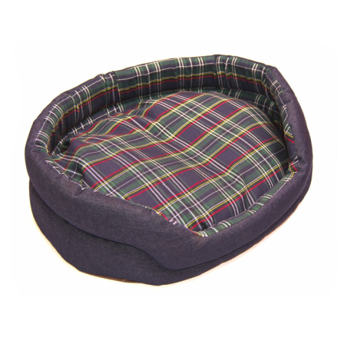 Denim Oval Bed Scotty 36" - Navy