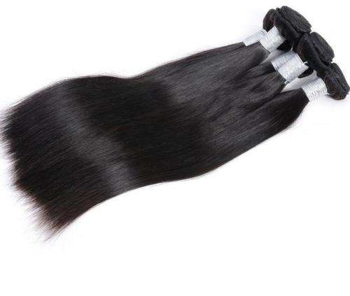 Raw Indian Straight Hair 3 Bundles  8 inches