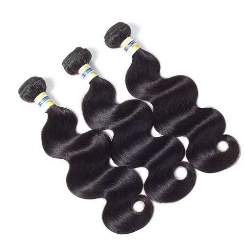 Brazilian Hair Body Wave Bundles With Closure (10inches + 8inch Closure)