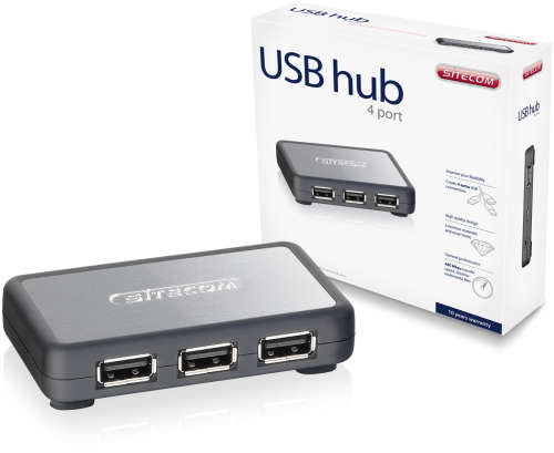Sitecom Sealed 4 Port Usb Hub 2.0