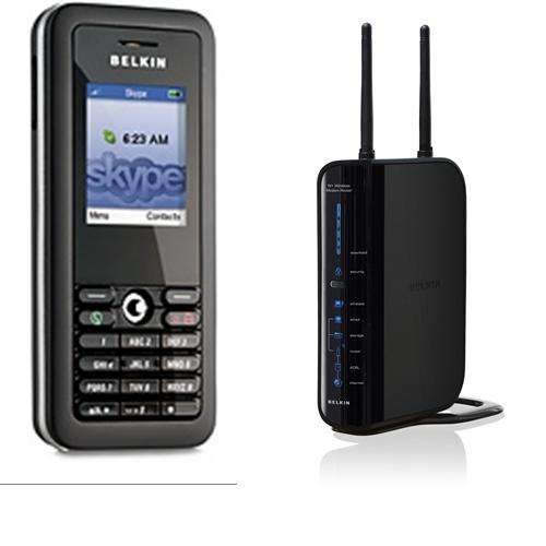 Belkin WIFI Skype Phone & Belkin N+ Wireless ADSL Router......value R4000