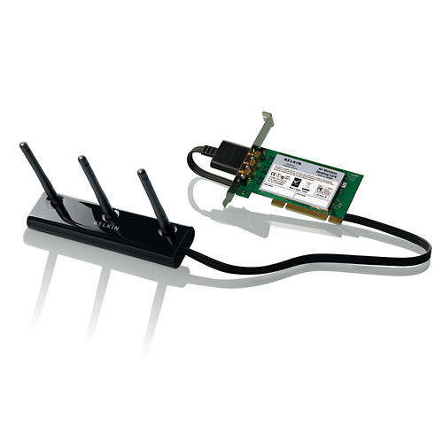 Belkin N1 Wireless Desktop Card - 3 Antennas for best range !!!!..R1 NO RESERVE !!