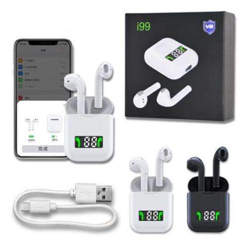 i99 Wireless Airpods Wireless Bluetooth Earbuds - White