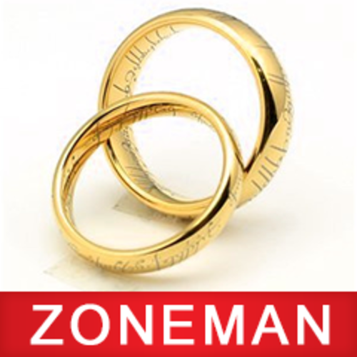 ***WEEKLY R1 AUCTION*** 18K GOLD PLATED "Lord of the Rings" ring with chain (MENS or LADIES)