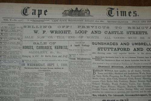 Cape Times Masthead