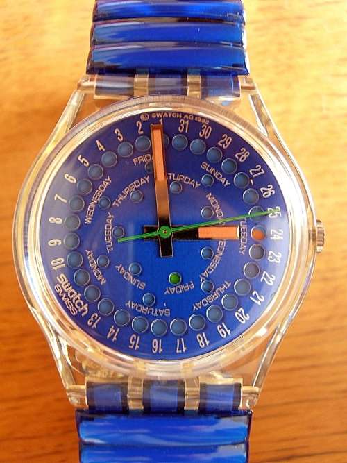 Vintage 1992 SWATCH Drop GK708, unworn, boxed with instructions, SEE MY COLLECTION!