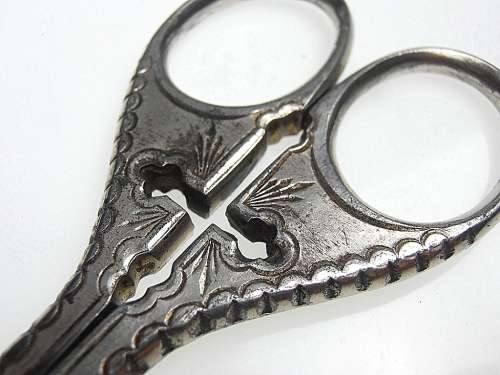 Vintage scissors, Solingen, cross, Christian, monastery