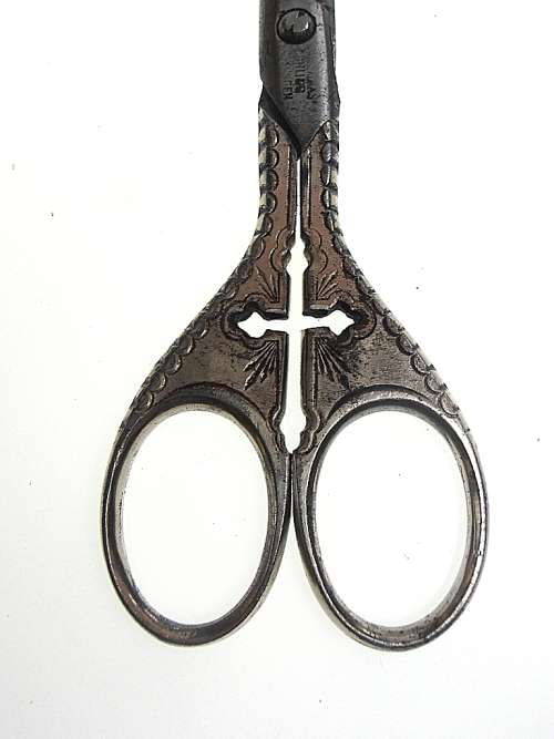 Vintage scissors, Solingen, cross, Christian, monastery
