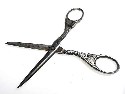 Vintage scissors, Solingen, cross, Christian, monastery